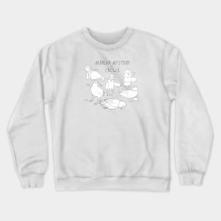 Murder Mystery of Crows Crewneck Sweatshirt